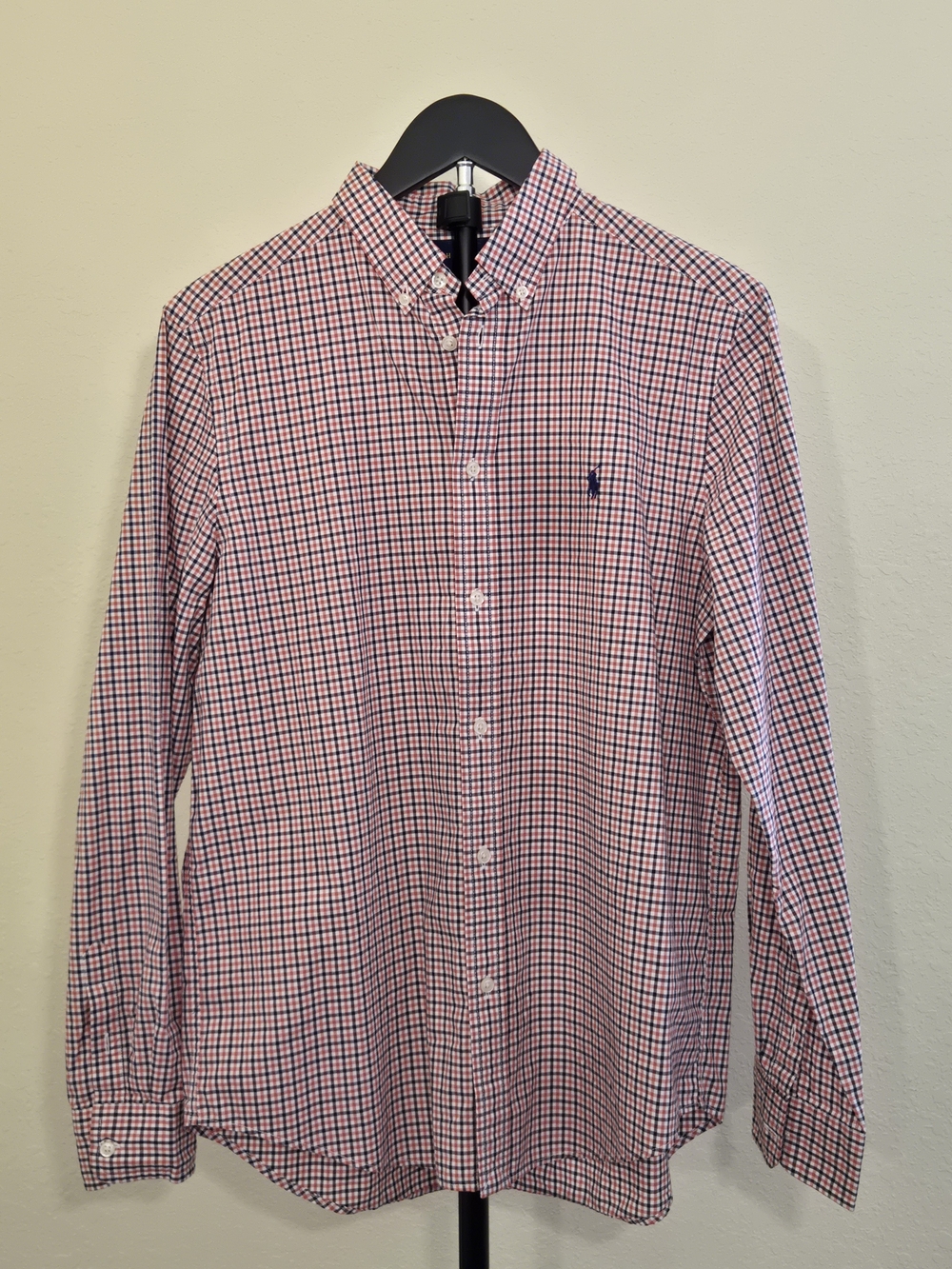 Ralph Lauren Boys Red And Black Check Button-Down Shirt